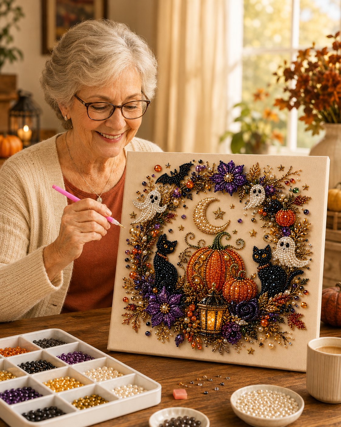 Halloween DIY Pearl Art Craft Making Kit
