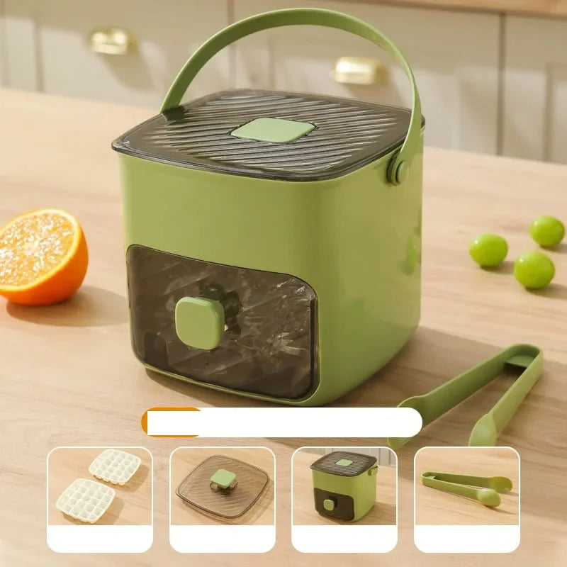 Portable Ice Maker With Lid And Storage Box