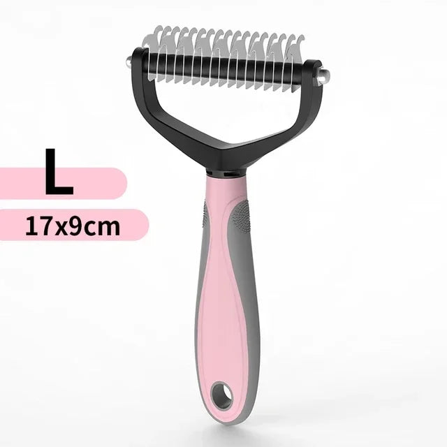 🐾 Pet Grooming Brush — Painless Shedding & Detangling Comb