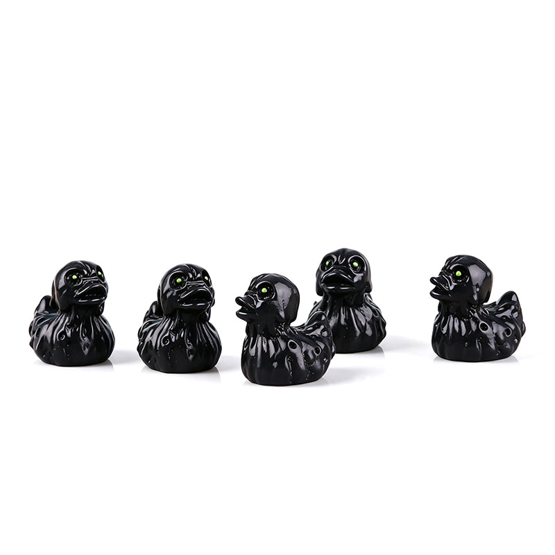 ๐40 Pcs Halloween Mini Resin Ducks (Devil, Ghost, & Skeleton Designs)