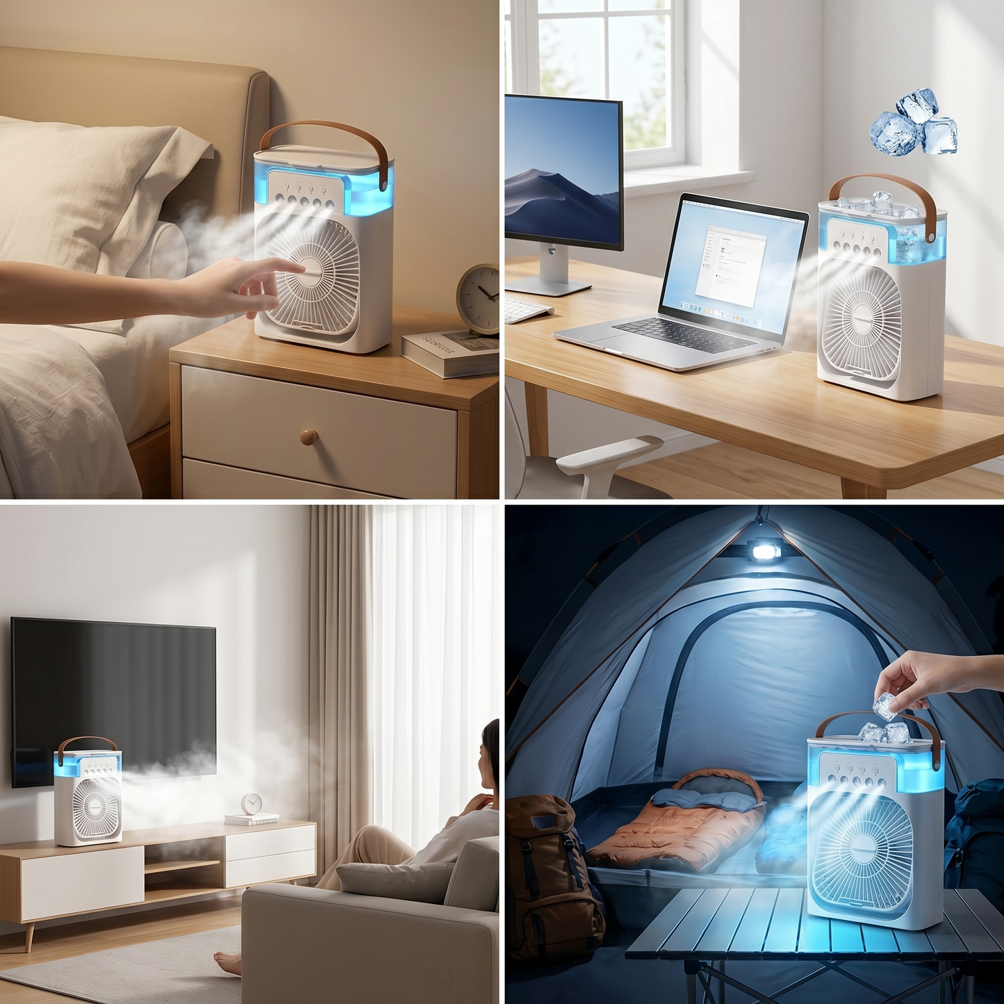 Portable 3-in-1 Air Cooler, Fan & Humidifier – Summer Heatwave Essential