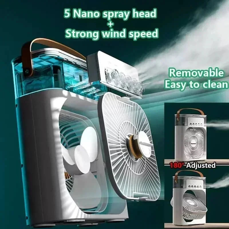 Portable 3-in-1 Air Cooler, Fan & Humidifier – Summer Heatwave Essential