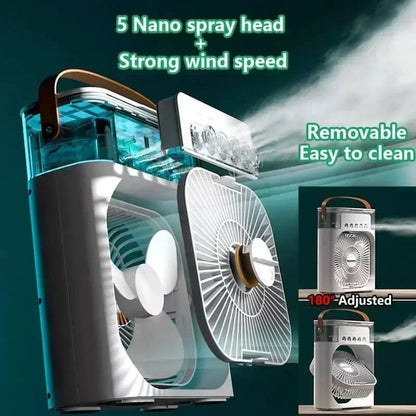 Portable 3-in-1 Air Cooler, Fan & Humidifier – Summer Heatwave Essential