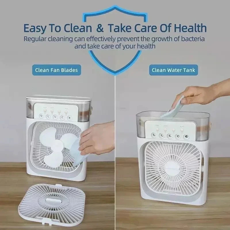 Portable 3-in-1 Air Cooler, Fan & Humidifier – Summer Heatwave Essential
