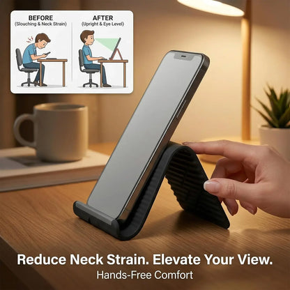 Flexible Silicon Phone Holder, Bendable Rollable Foldable Design
