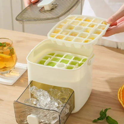 Portable Ice Maker With Lid And Storage Box
