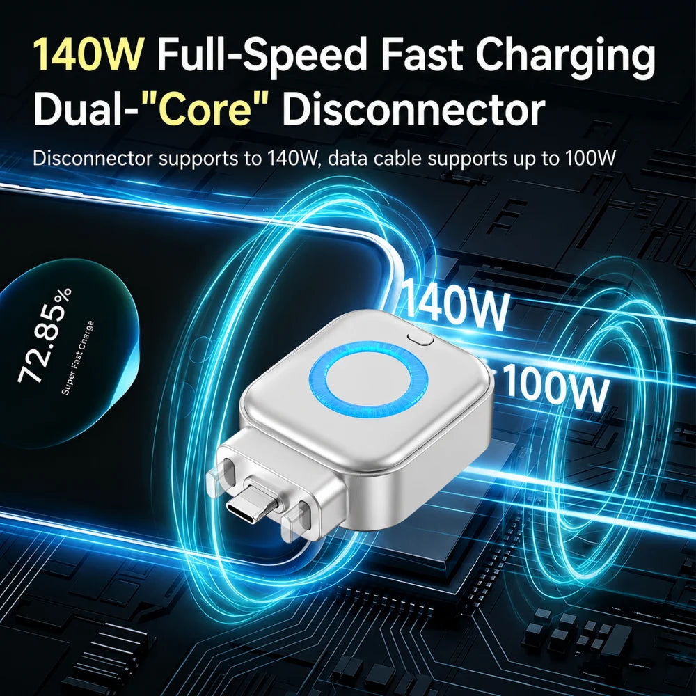 140W Smart Auto-Stop Charging Adapter