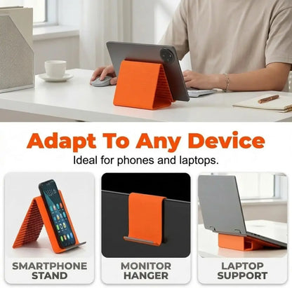 Flexible Silicon Phone Holder, Bendable Rollable Foldable Design