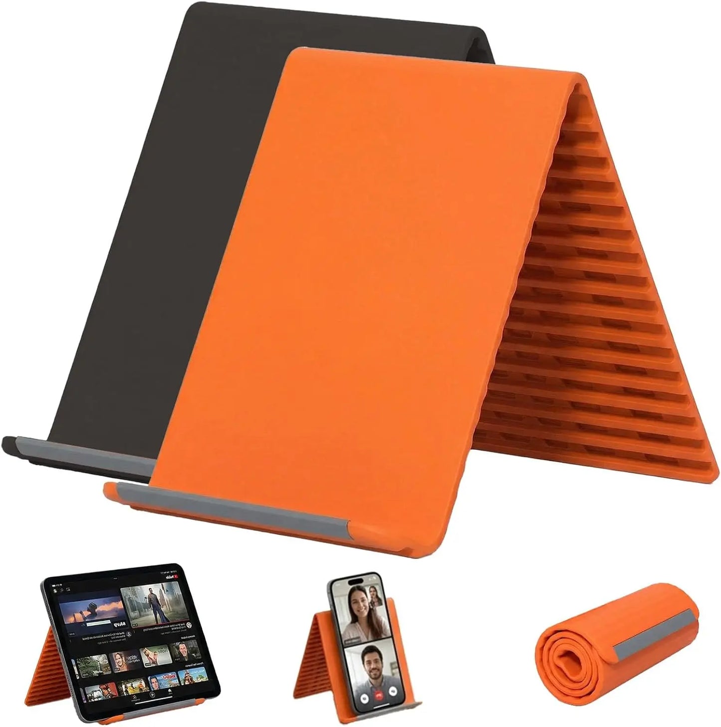 Flexible Silicon Phone Holder, Bendable Rollable Foldable Design