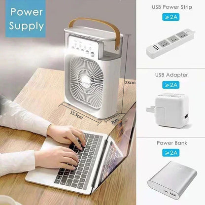 Portable 3-in-1 Air Cooler, Fan & Humidifier – Summer Heatwave Essential