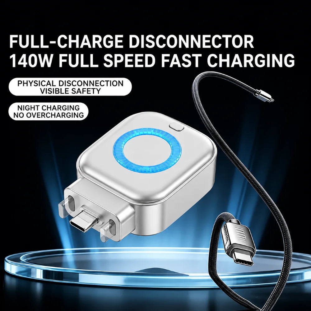 140W Smart Auto-Stop Charging Adapter