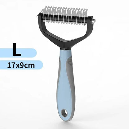 🐾 Pet Grooming Brush — Painless Shedding & Detangling Comb