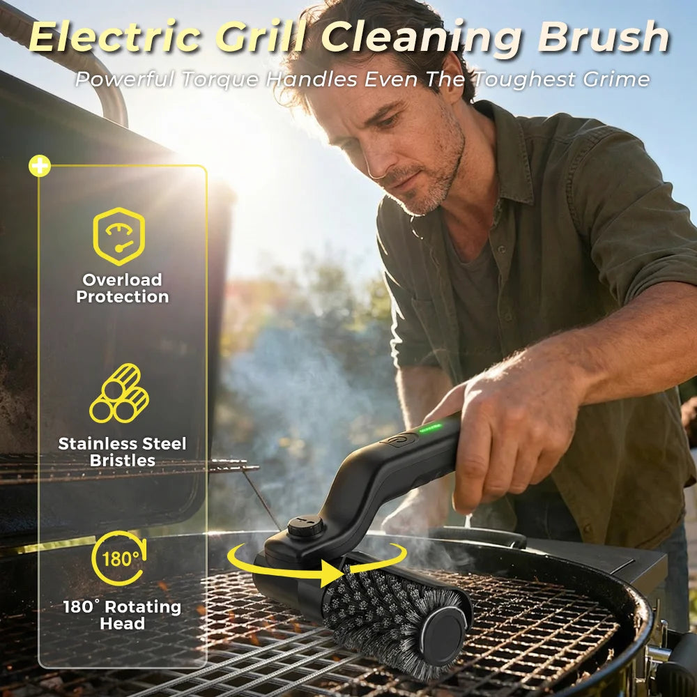 Electric BBQ Grill Brush Pro