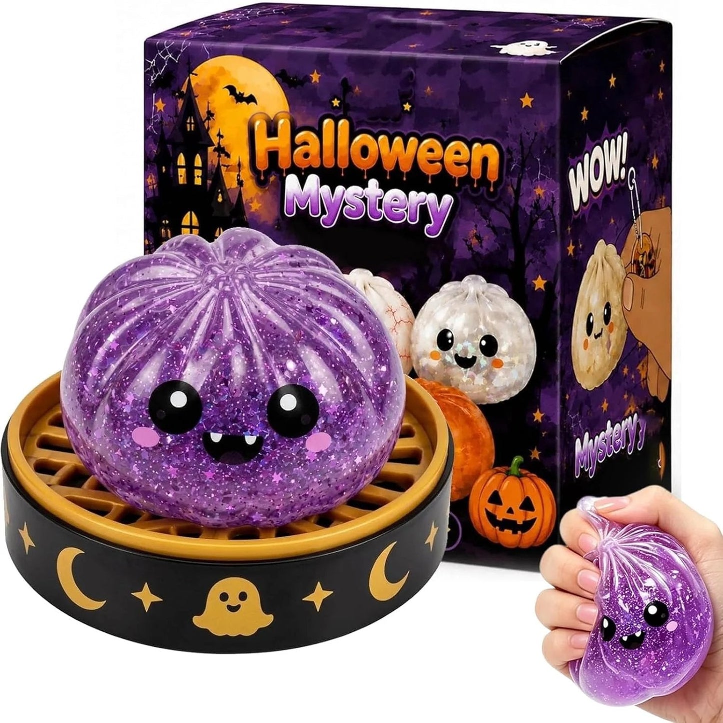 Cute Halloween Scary Ghost Maruko Squeeze Toy Set