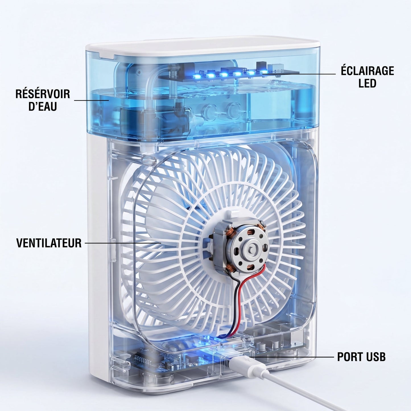 Portable 3-in-1 Air Cooler, Fan & Humidifier – Summer Heatwave Essential